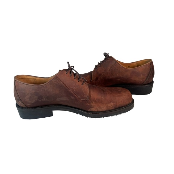 Cole Haan Mens 10 M Brown Leather Lace Up Oxford Dress Shoes Made in Korea - Picture 4 of 8